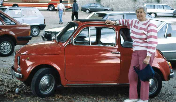 mom with car